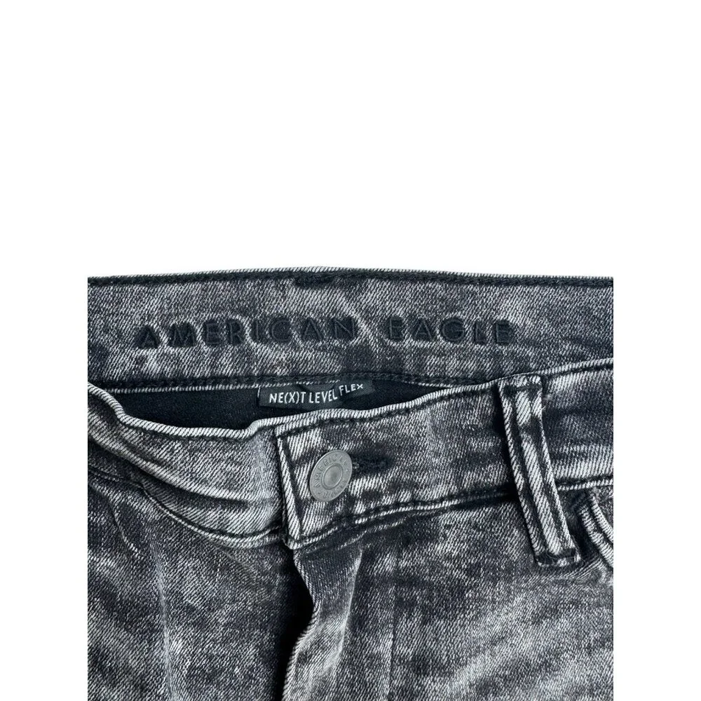 American Eagle Men’s Next Level Flex Slim Black Washed‎ Jeans 28x28